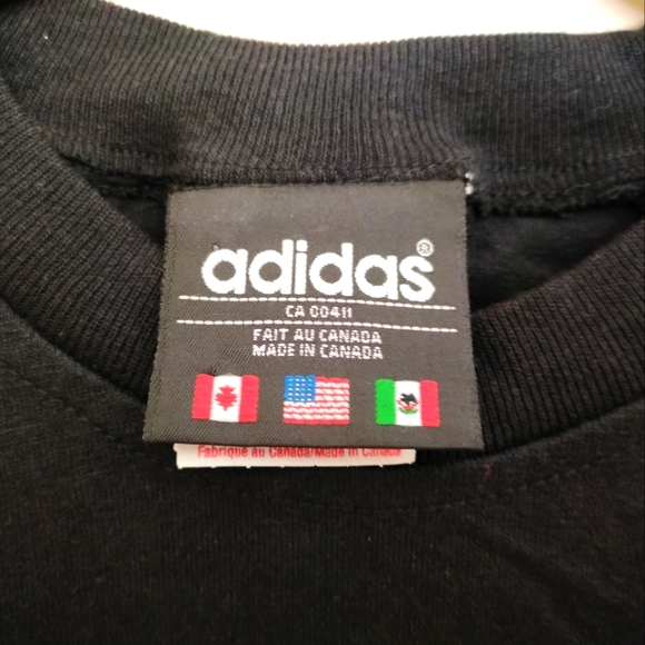 Vintage 90s Adidas Three Stripe Tee - Picture 3 of 4